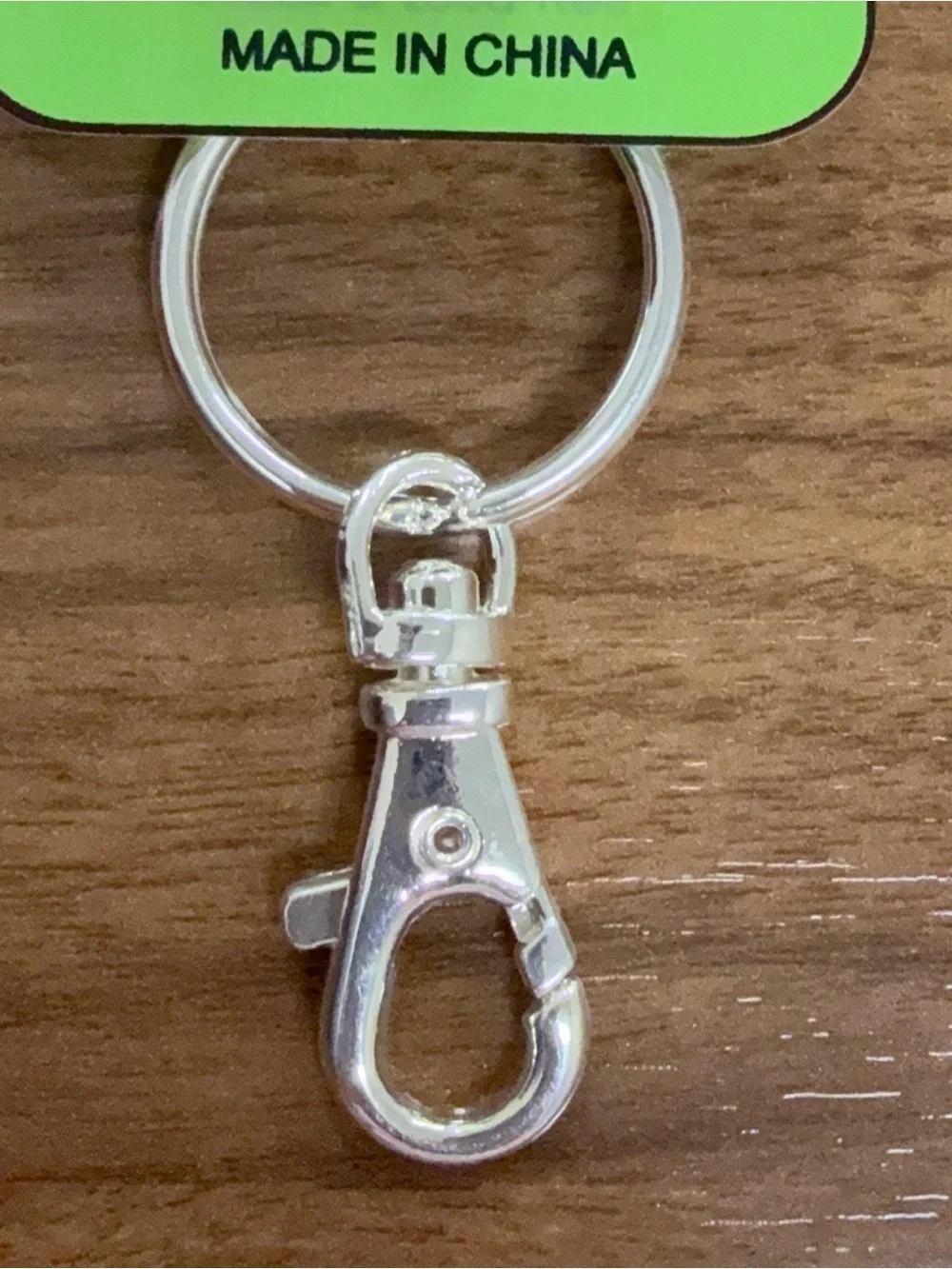 Silver Fleur-de-Lis Keychain Clip